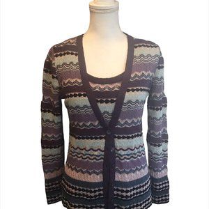 MISSONI Orange Label Cardigan Camisole Sweater Twin Set Small S (Italian 40)